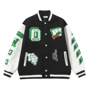 Designer 1:1 Off-White Cotton Baseball Uniform