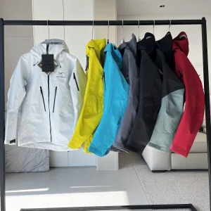 High Quality Archaeopteryx Jacket Red Gore-Tex Rayon Spring Embroidery Zippered Pocket