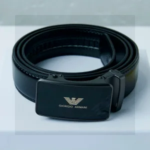 Super Clone Armani Belt Red Top-Grain Cowhide