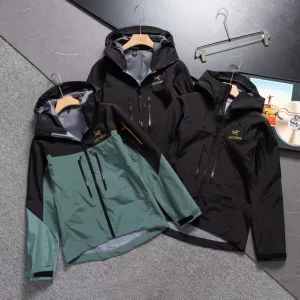 AAA Luxury Archaeopteryx Outdoor Jacket Red Gore-Tex Rayon Spring Embroidery Zippered Pocket