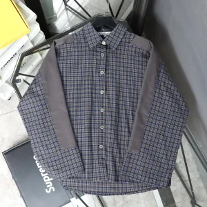 Designer Acne Studios Long-Sleeved Shirt Red Patch
