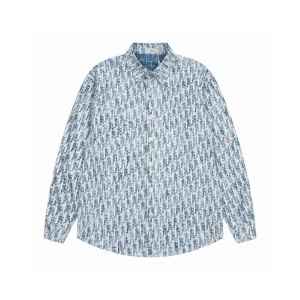 Super Clone Dior Shirts Blue