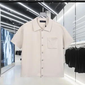 1:1 Louis Vuitton Jacquard Short-Sleeved Shirts
