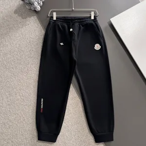 AAA Reps Moncler Pants Black Wool Autumn Embroidery