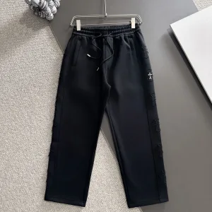 Luxury Chrome Hearts Pants Black Autumn