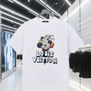 High Quality Designer Louis Vuitton Cotton Short-Sleeved T-Shirt