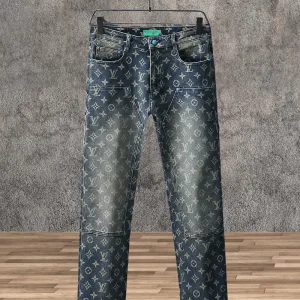 Luxury Louis Vuitton Cotton Jeans For Autumn