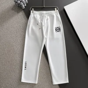Luxury Super Clone Loewe Pants White Autumn Embroidery