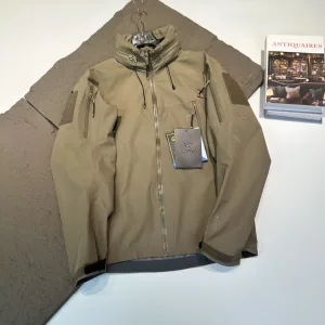 Luxury High Quality Archaeopteryx Windbreaker Green Gore-Tex Nylon Slim Fit Embroidery
