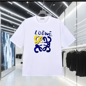 Aaa Loewe Suede Short-Sleeved T-Shirt