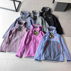 AAA Super Clone Archaeopteryx Waterproof Jacket Red Gore-Tex Urban Commuting Outdoor Slim Fit