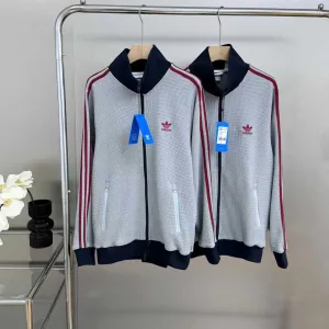 Super Clone AAA Adidas Outerwear Red Jacquard Autumn Winter Early