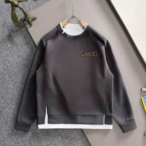 Luxury Aaa Gucci Cotton Long-Sleeved Sweatshirt