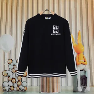 Luxury Givenchy Sweater Ash Wool Blend Jacquard