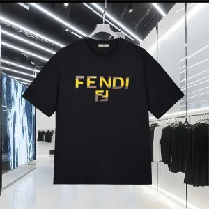 High Quality Designer Fendi Short-Sleeved T-Shirt Ash
