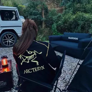 Super Clone Luxury Archaeopteryx Long-Sleeved T-Shirt Red Knitted Fabric Autumn Winter Zippered Pocket