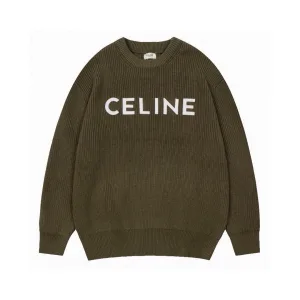 High Quality Designer Celine Sweater Red Embroidery