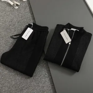 AAA Designer Dior Trousers Black Jacquard Simple And Versatile Autumn Winter Pattern