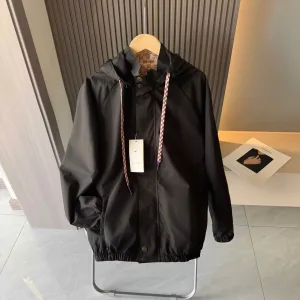 High Quality Luxury Gucci Coat Ash Polyester Jacquard Clean Lines Daily Commute
