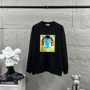 AAA High Quality Hermes Long-Sleeved Black Autumn Winter Early