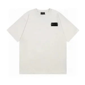 High Quality AAA Balenciaga Short-Sleeved Shirts Red Embroidery