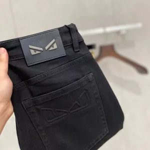 Luxury Fendi Denim Pants