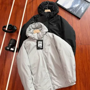 Luxury Archaeopteryx Jacket Red Cotton Down Nylon Fleece Adjustable Drawstring Spring Autumn Winter Late Early Slim Fit