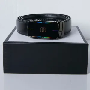 Designer Gucci Belt Red Top-Grain Cowhide
