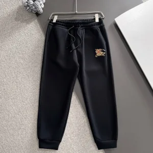 Reps Burberry Pants Black Autumn Embroidery
