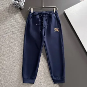 Reps AAA Burberry Pants Blue Autumn Embroidery