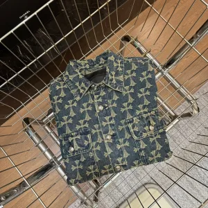 Designer Chrome Hearts Shirts Blue Denim Autumn