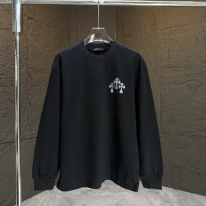 Luxury Designer Chrome Hearts Cotton Long-Sleeved T-Shirt For Autumn