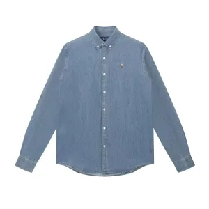 High Quality AAA Ralph Lauren Shirt Red Denim