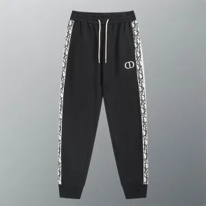 Designer Dior Trousers Red Cotton Pure Simple And Elegant Embroidery 3D