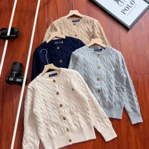 Luxury Ralph Lauren Outerwear Red Cotton Pure Wool Spring Autumn Winter