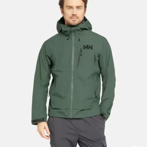Luxury Helly Hansen Jacket Red Adhesive Water-Repellent Fabric Professional Outdoor