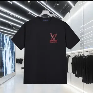 Designer Louis Vuitton Short-Sleeved T-Shirt Ash