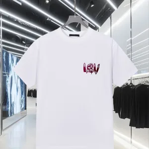 Aaa Luxury Louis Vuitton Stone Short-Sleeved T-Shirt