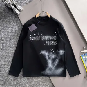 Designer High Quality Louis Vuitton Cotton Long-Sleeved T-Shirt For Autumn