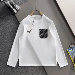 Aaa Designer Dior Cotton Long-Sleeved T-Shirt For Fall