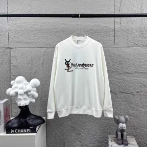 High Quality Designer Saint Laurent Long-Sleeved Black Autumn Winter Early