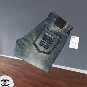 High Quality Luxury Givenchy Jeans Red Cotton Denim Winter