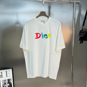 Luxury Dior Cotton Short-Sleeved T-Shirts For Early Spring