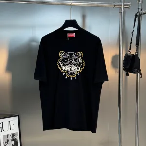 Designer Luxury Kenzo Cotton T-Shirt For Spring