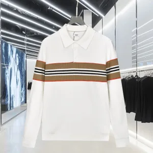 Luxury Burberry Long-Sleeved Shirt Red Summer Winter Lightweight And Breathable