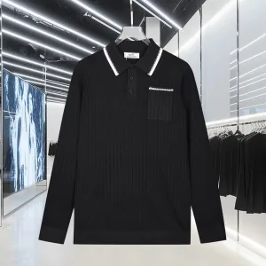 Aaa High Quality Hermès Wool Long-Sleeved Shirts For Autumn