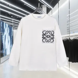 High Quality Luxury Loewe Cotton Long-Sleeved Shirts