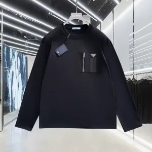 Luxury Aaa Prada Cotton Long-Sleeved T-Shirt