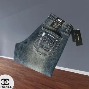 Luxury Dolce & Gabbana Jeans Red Cotton Denim Autumn Winter