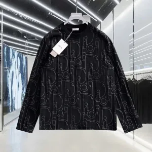 Luxury Dior Cotton Long-Sleeved T-Shirt
